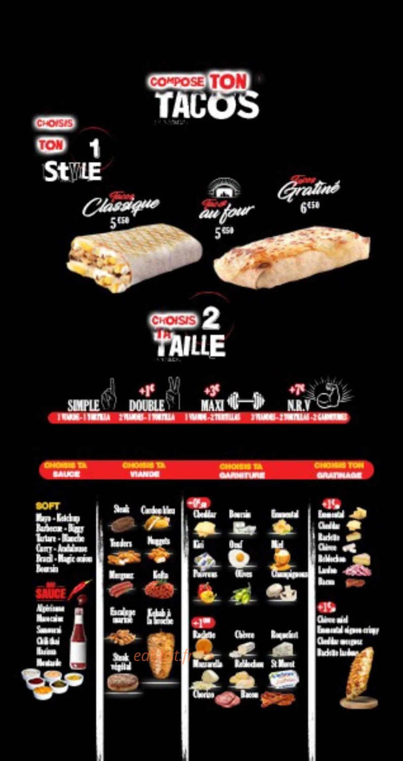 Tacos 7.1 — carte page 7