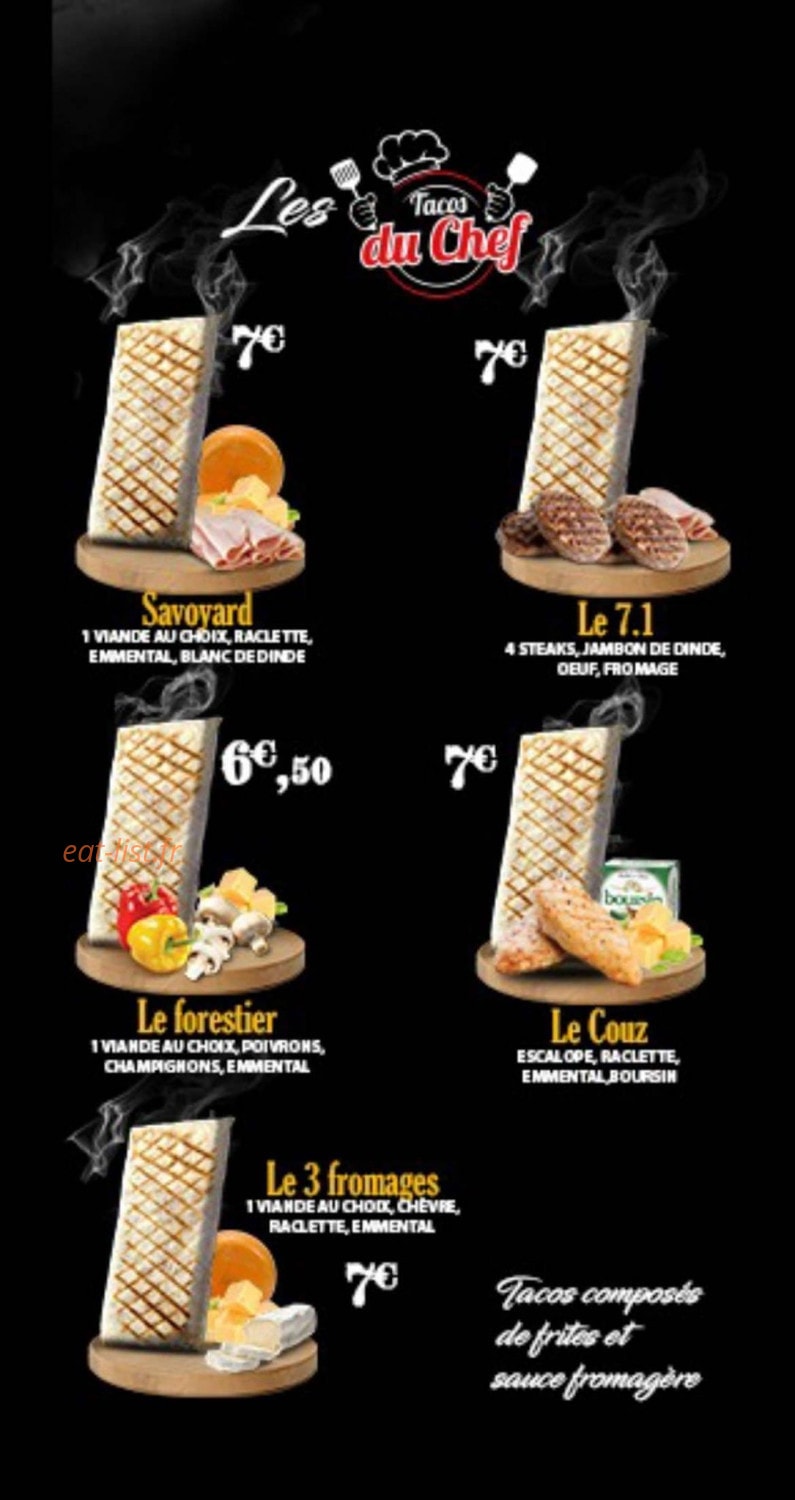 Tacos 7.1 — carte page 3