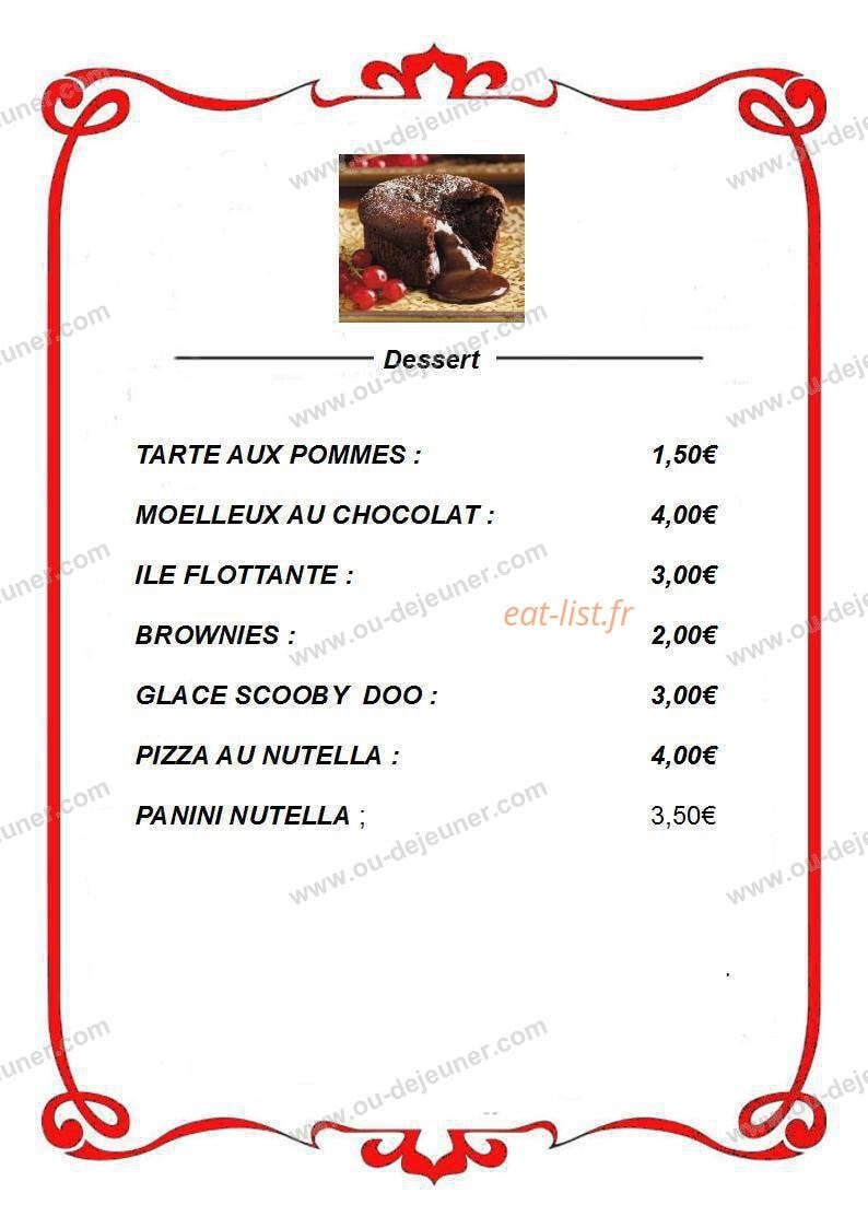 Will'Pizz — carte page 2