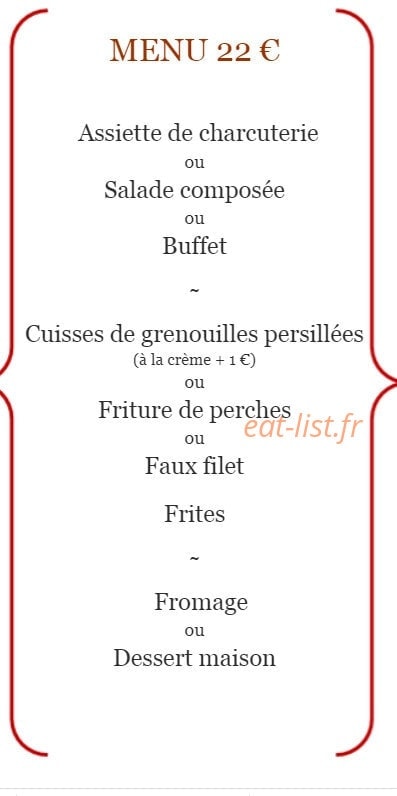 Auberge du Pont Jeanne Rose — carte page 4