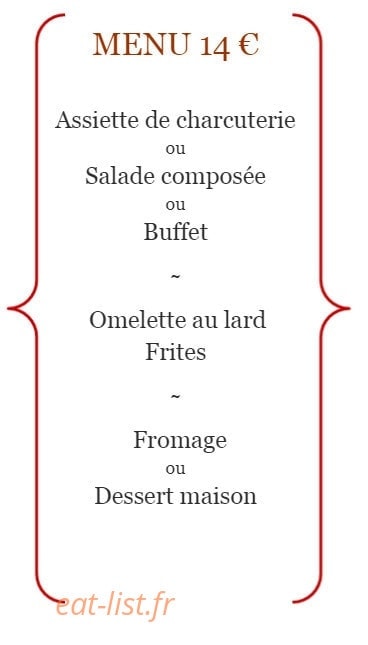 Auberge du Pont Jeanne Rose — carte page 2