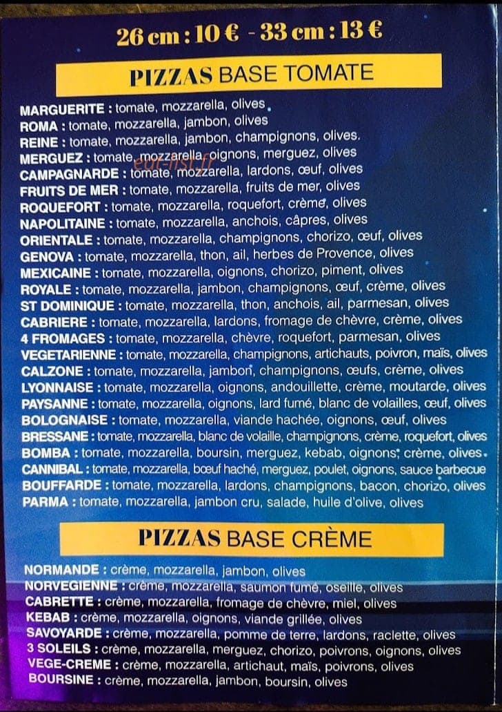 Le Crepuscule — carte page 1
