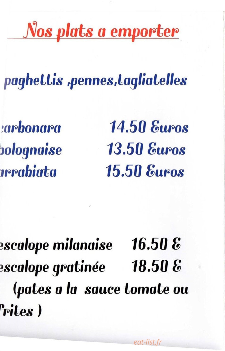 Le Passe Temps — carte page 2