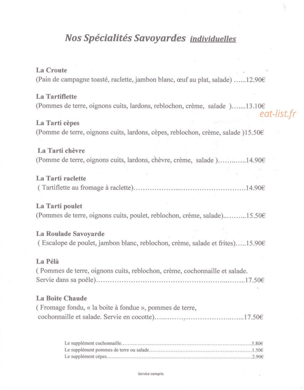 Le River Boat — carte page 1