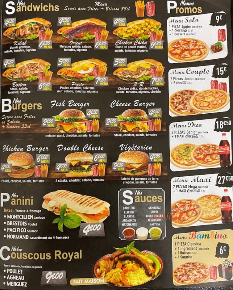 Pizza Pino — carte page 3