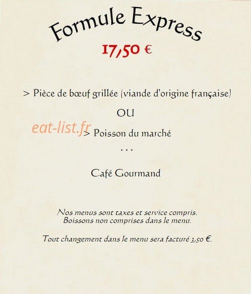 Restaurant Du Moulin — carte page 6