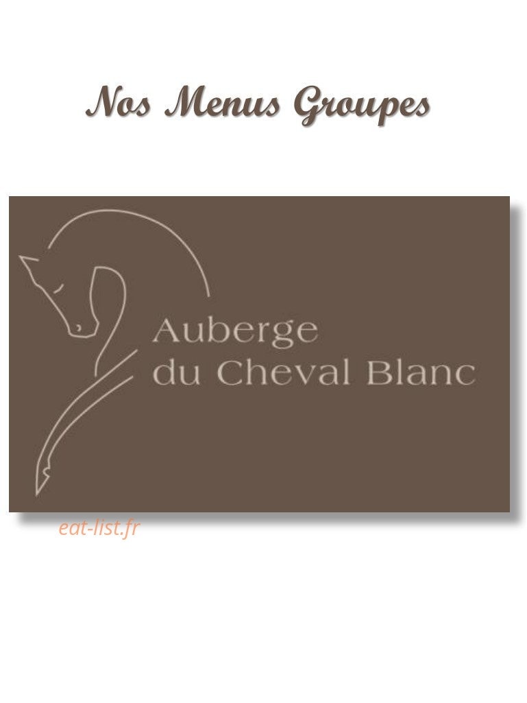 Auberge du Cheval Blanc — carte page 13