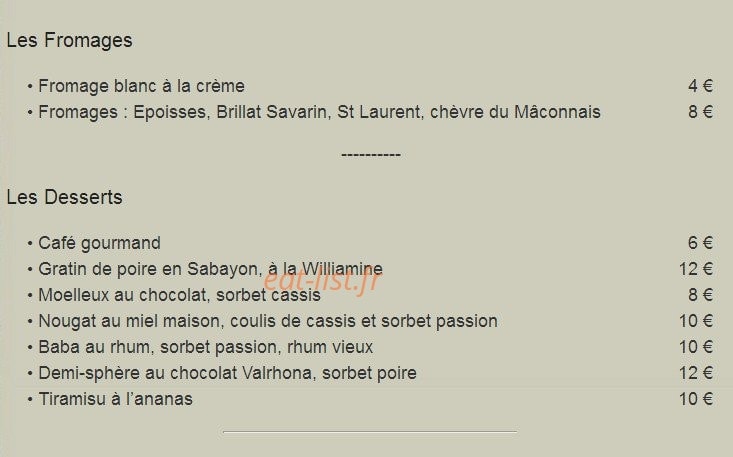 Le Potin Gourmand — carte page 2