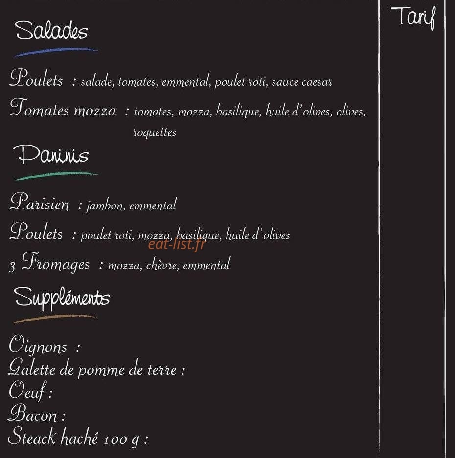 Québec Burger — carte page 2
