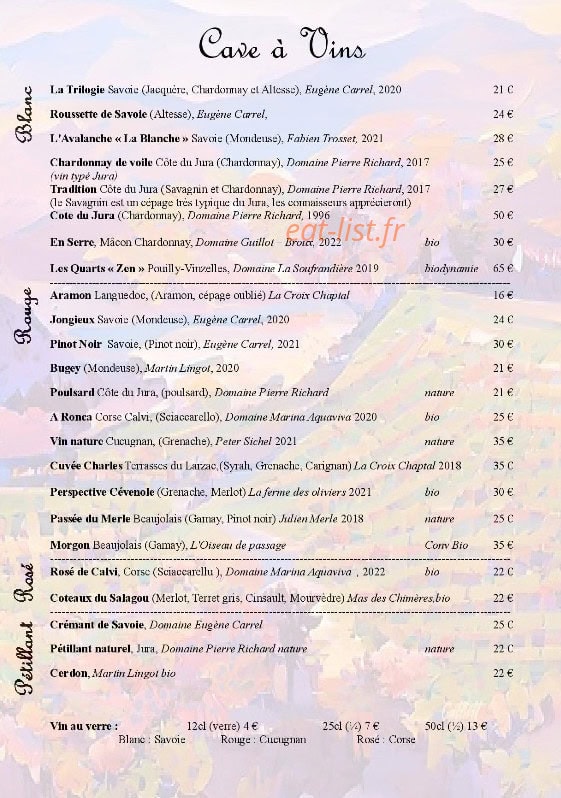 La Belle Etoile — carte page 3
