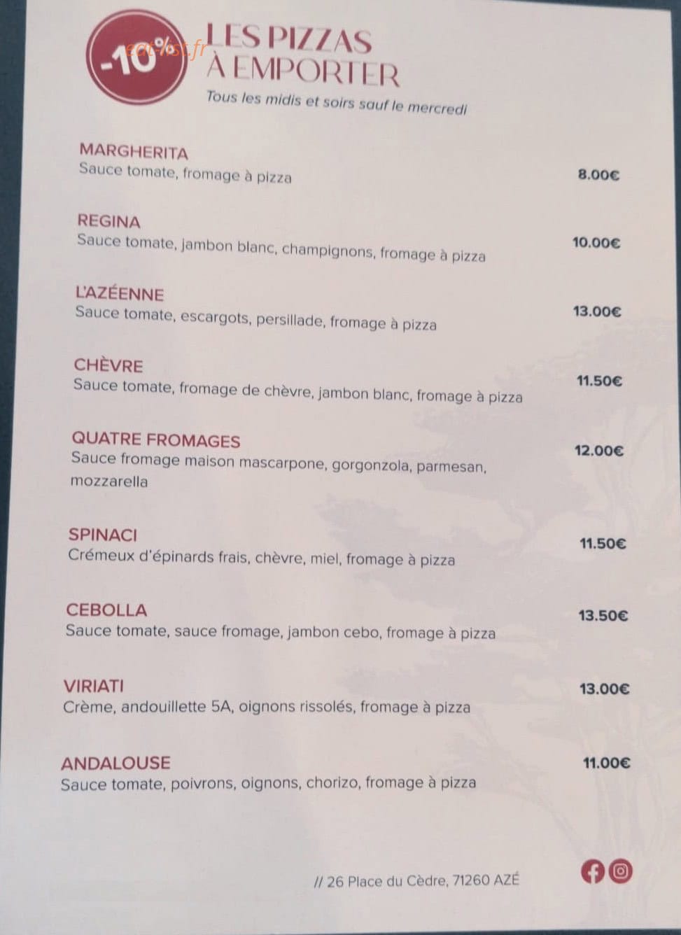 Le Relais des Grottes — carte page 2