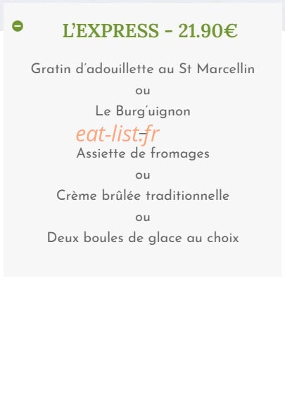 Bistrot Saint Pierre — carte page 1