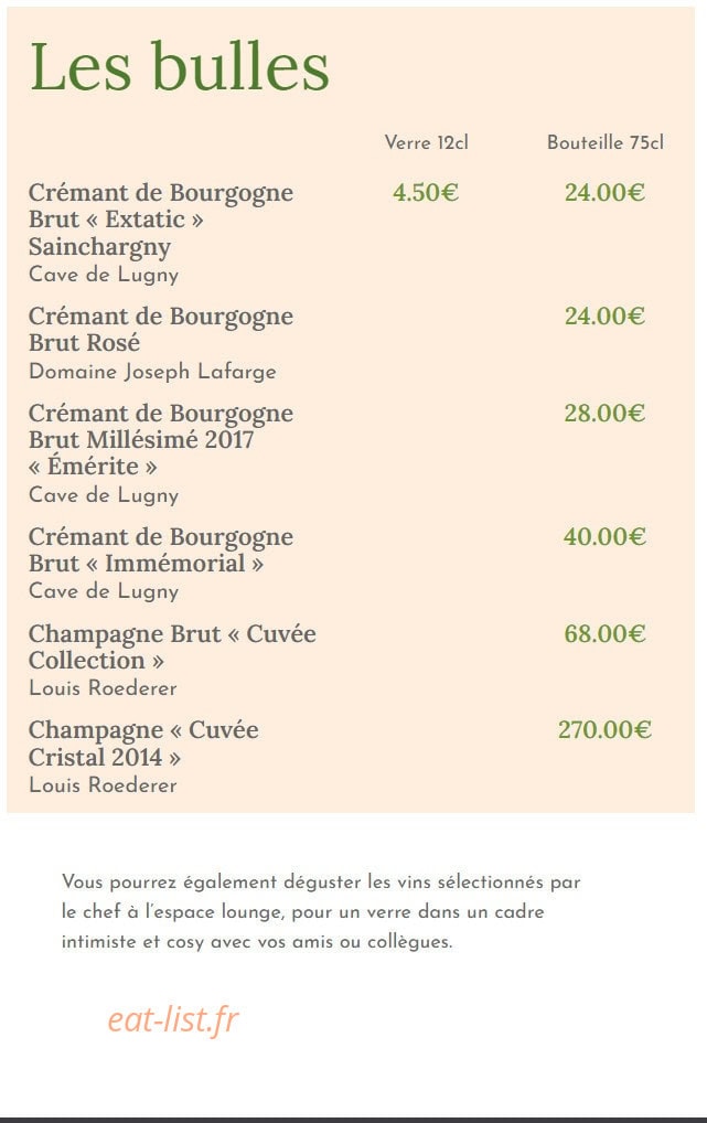 Bistrot Saint Pierre — carte page 11