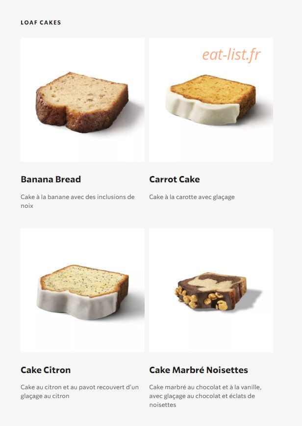 Starbucks Coffee — carte page 23