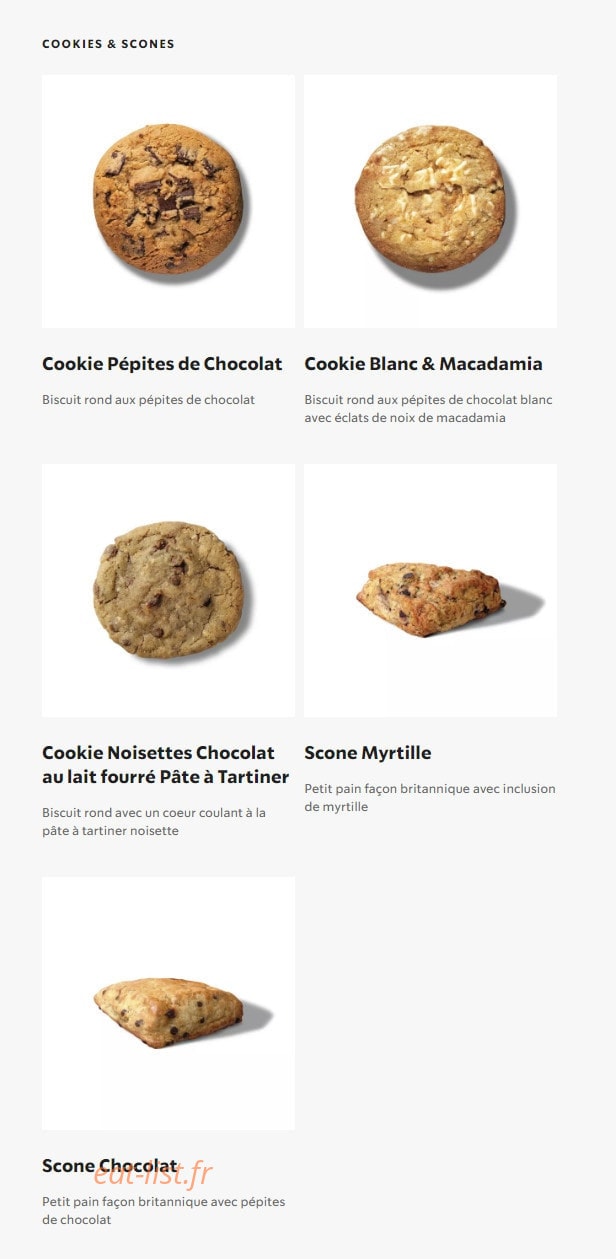 Starbucks Coffee — carte page 21