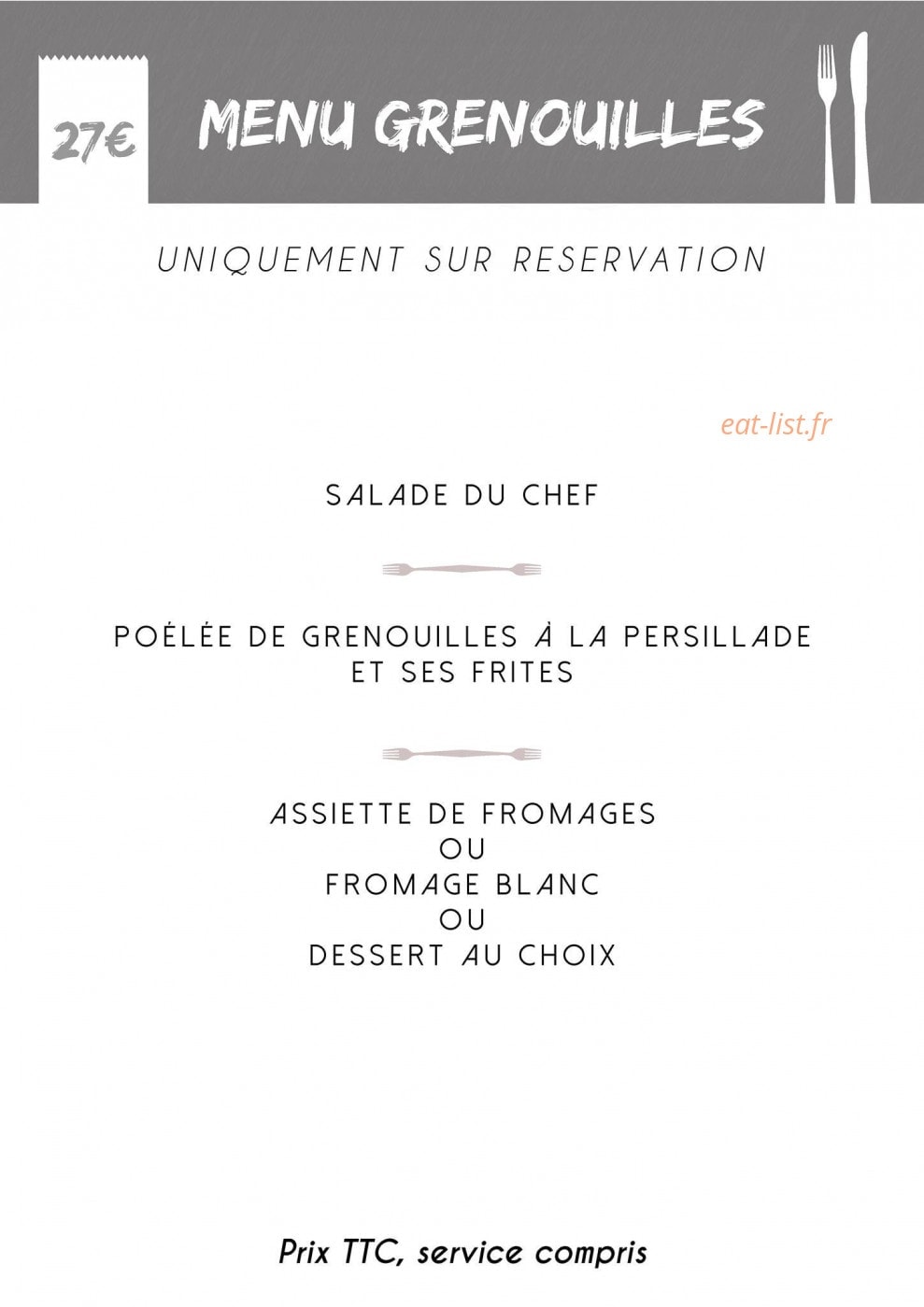 L'Etape Gourmande — carte page 3