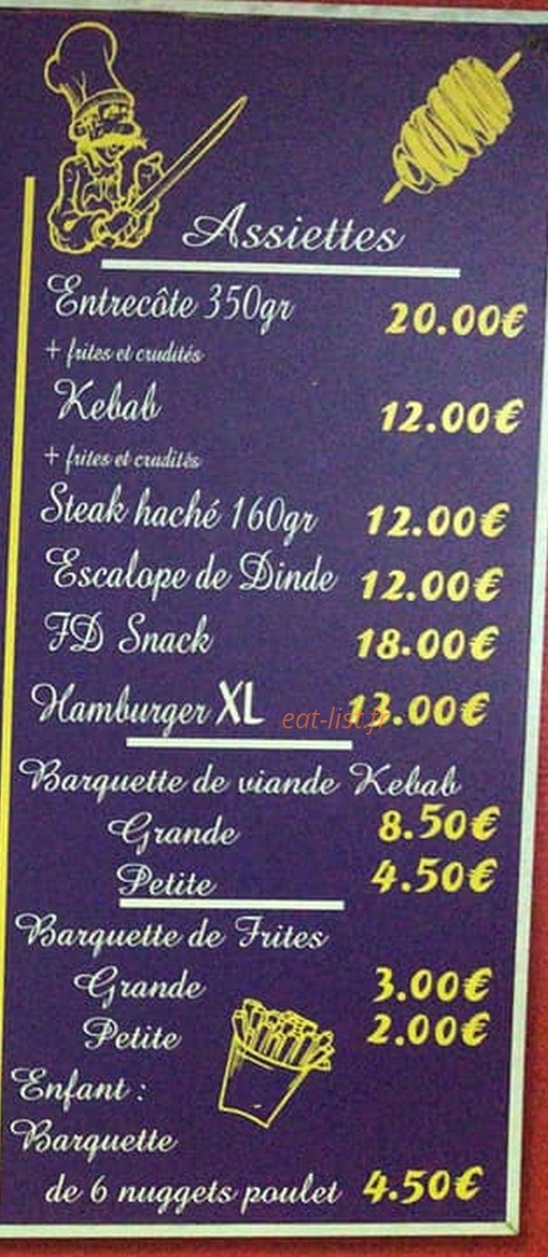 FD snack — carte page 3
