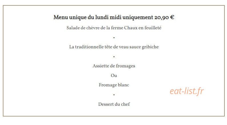 La Taverne Bressane — carte page 5