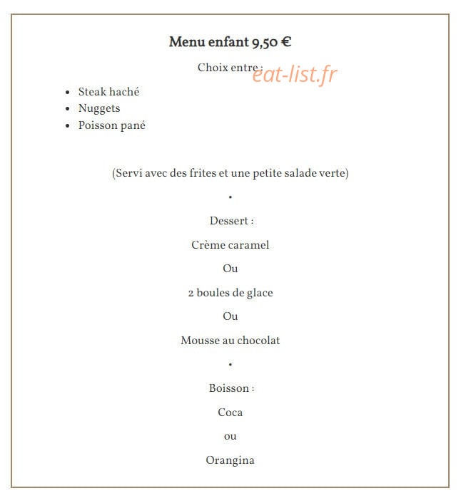 La Taverne Bressane — carte page 6