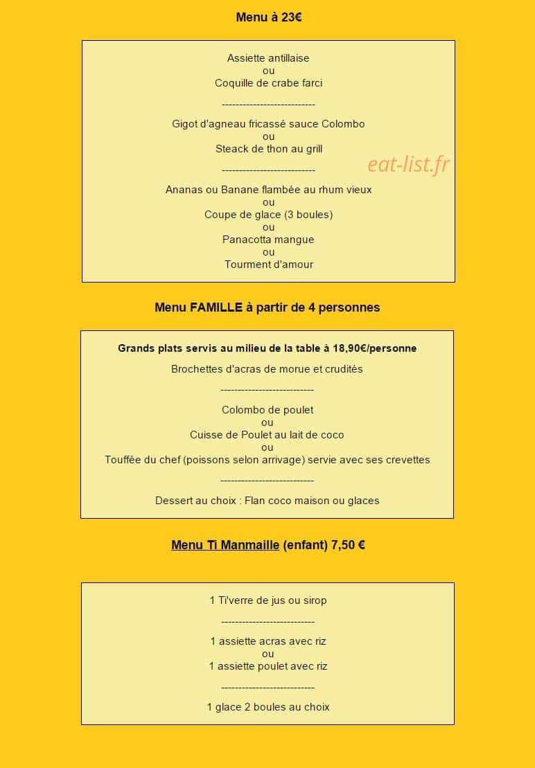 Douce Heure Antillaise — carte page 5