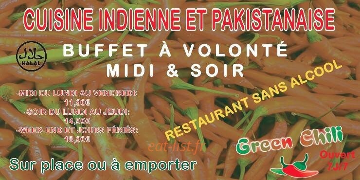 Green chili — carte page 1