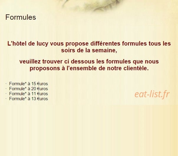 Hôtel Lucy — carte page 2