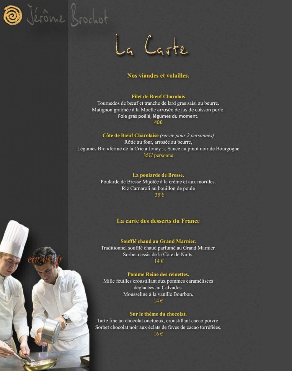 Jérôme Brochot — carte page 1