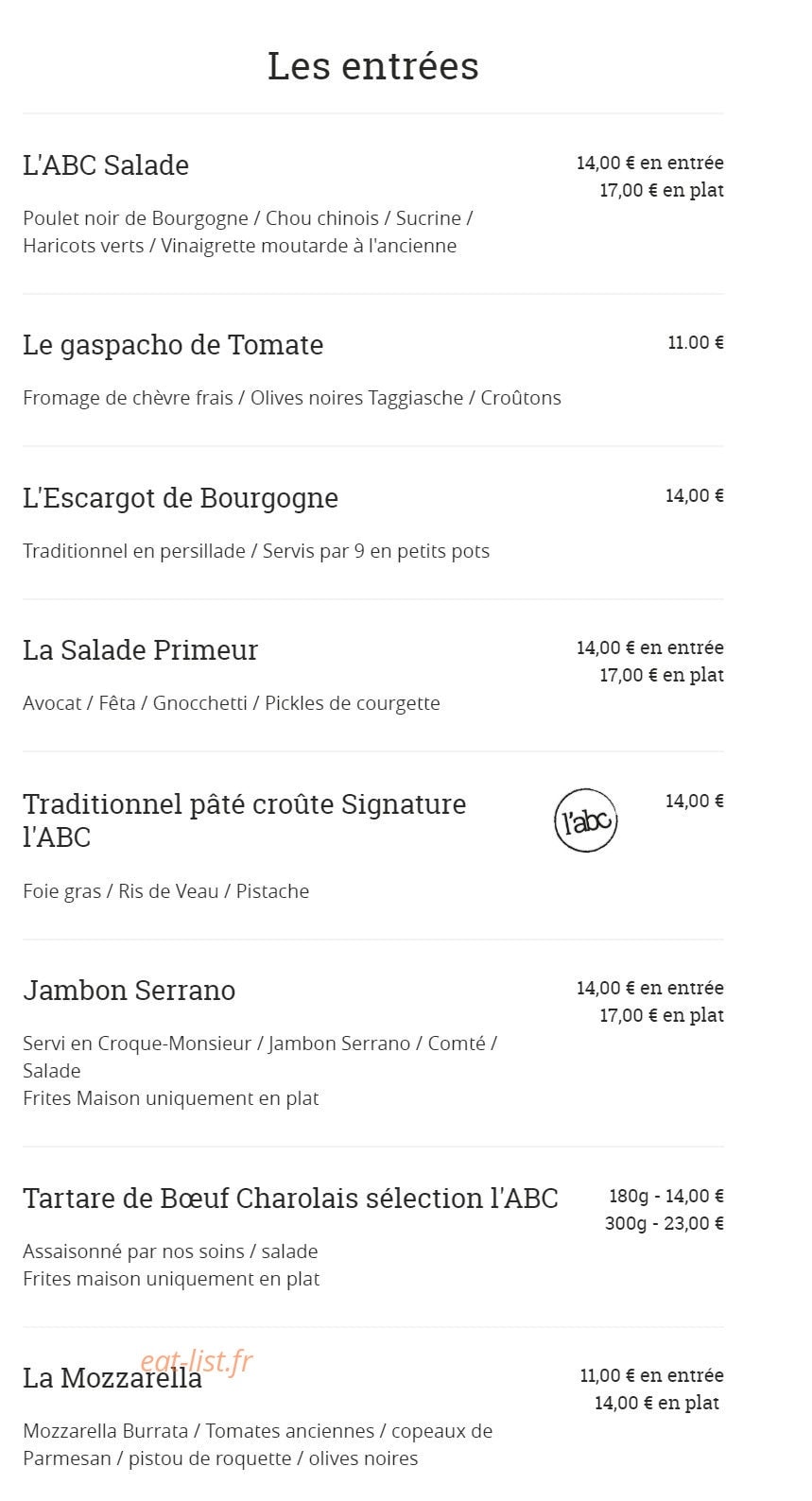 L'abc — carte page 1