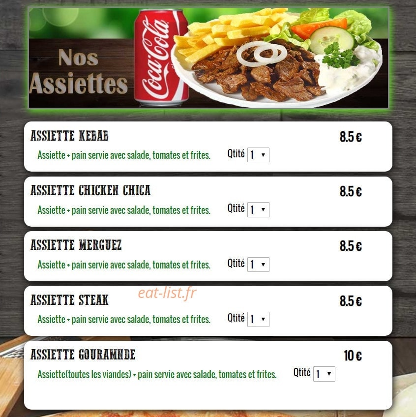 La Strada Pizza — carte page 14