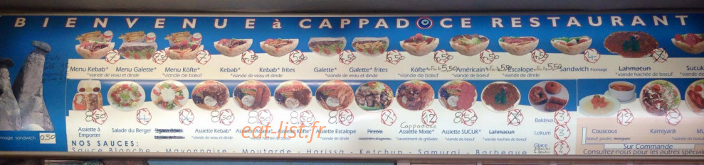 Le Cappadoce — carte page 2