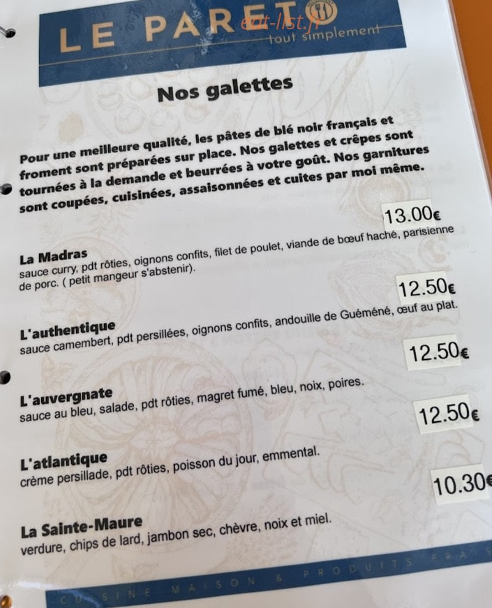 Le Pareto tout simplement — carte page 2