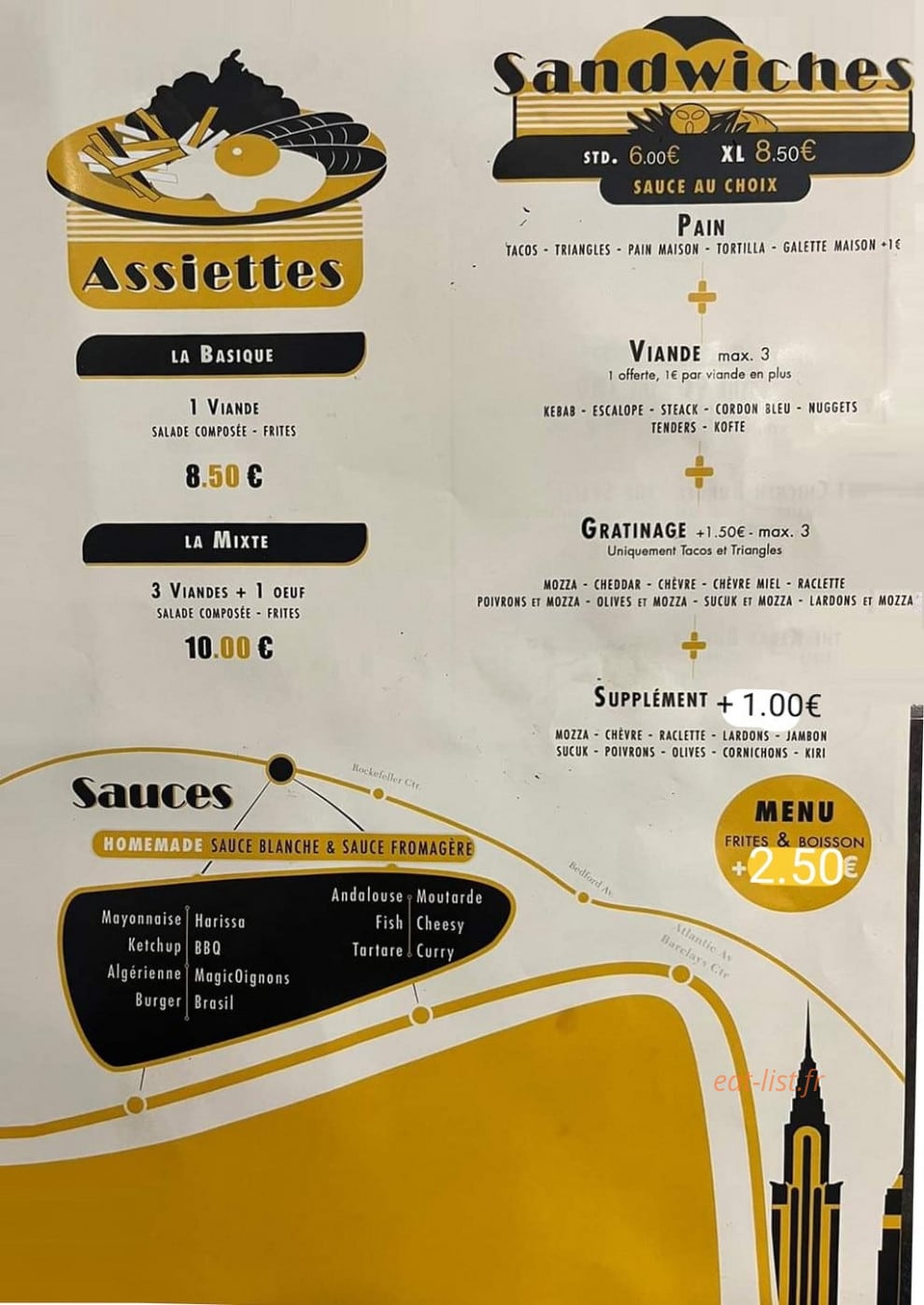 Manhattan Pizza — carte page 2