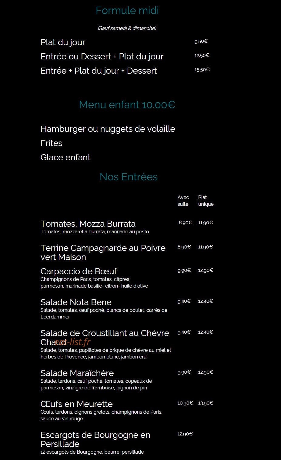 Nota Bene — carte page 1