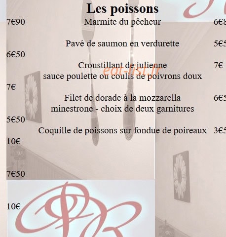 Point Repas — carte page 3