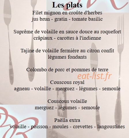 Point Repas — carte page 2