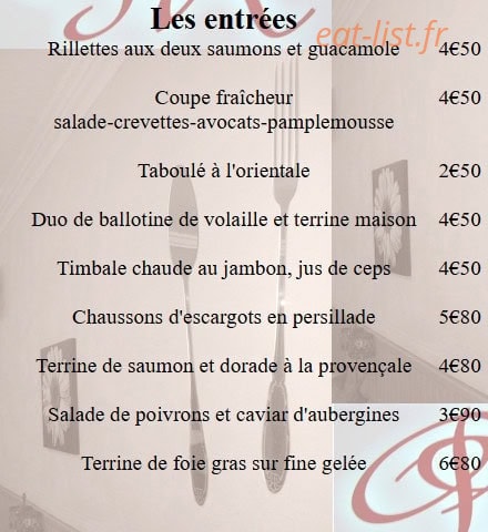 Point Repas — carte page 1