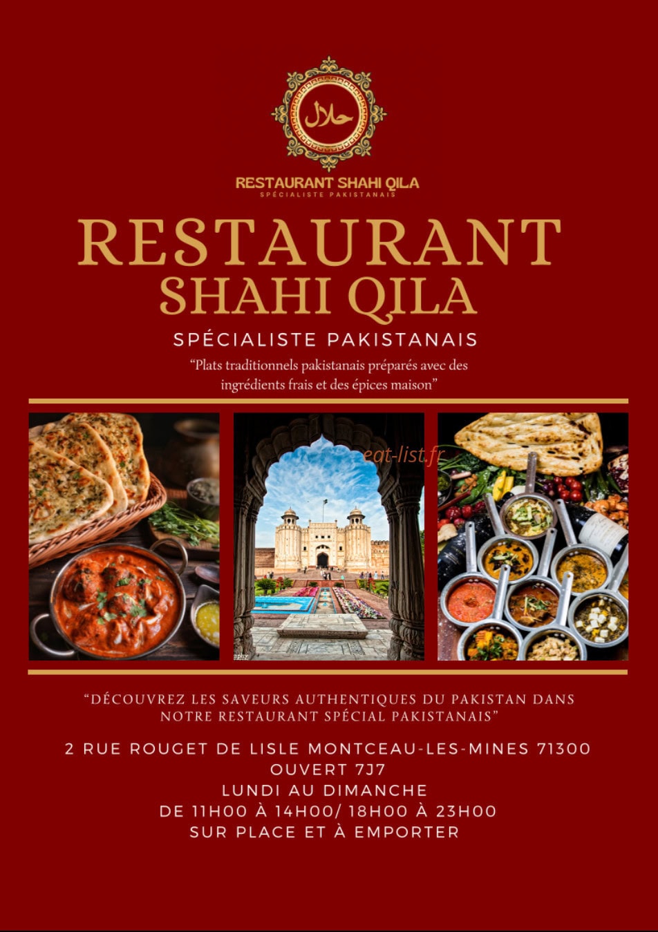 Restaurant Shahi Qila — carte page 1
