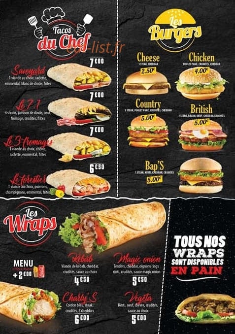 Tacos 7.1 — carte page 4