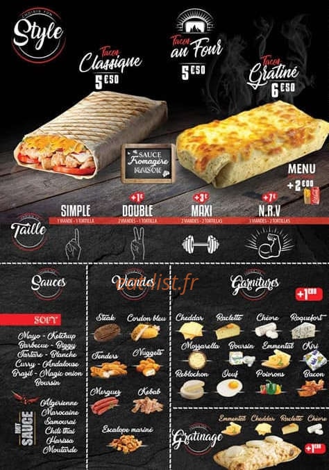 Tacos 7.1 — carte page 3