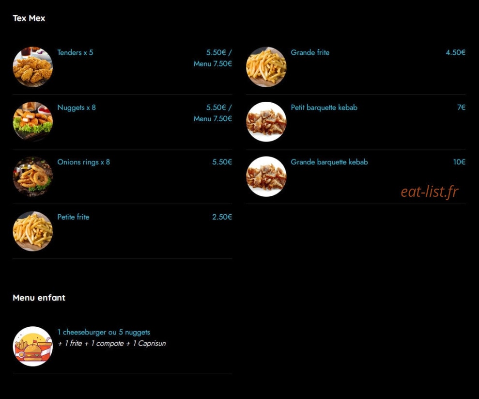 Turkuaz cafe kebab — carte page 2