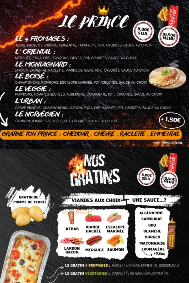 Urban Pizza — carte page 4