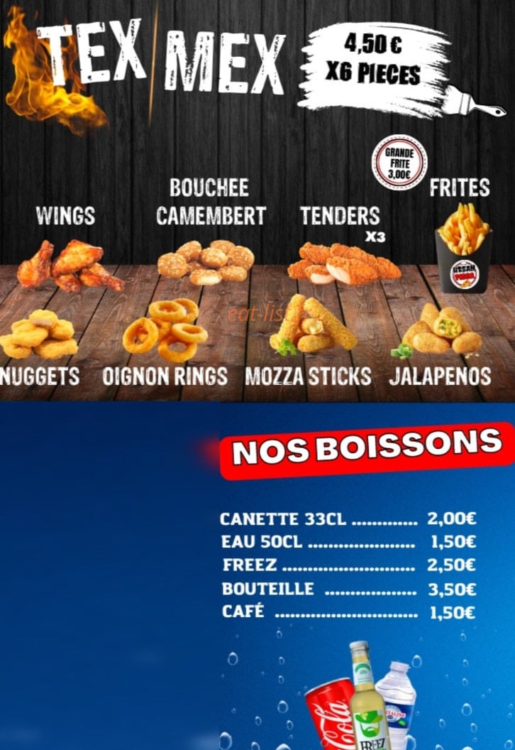 Urban Pizza — carte page 6