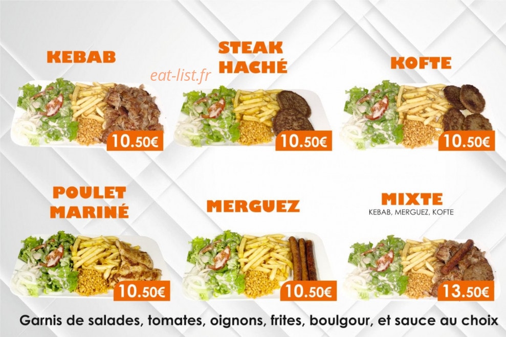 Euro Kebab Pizza — carte page 3