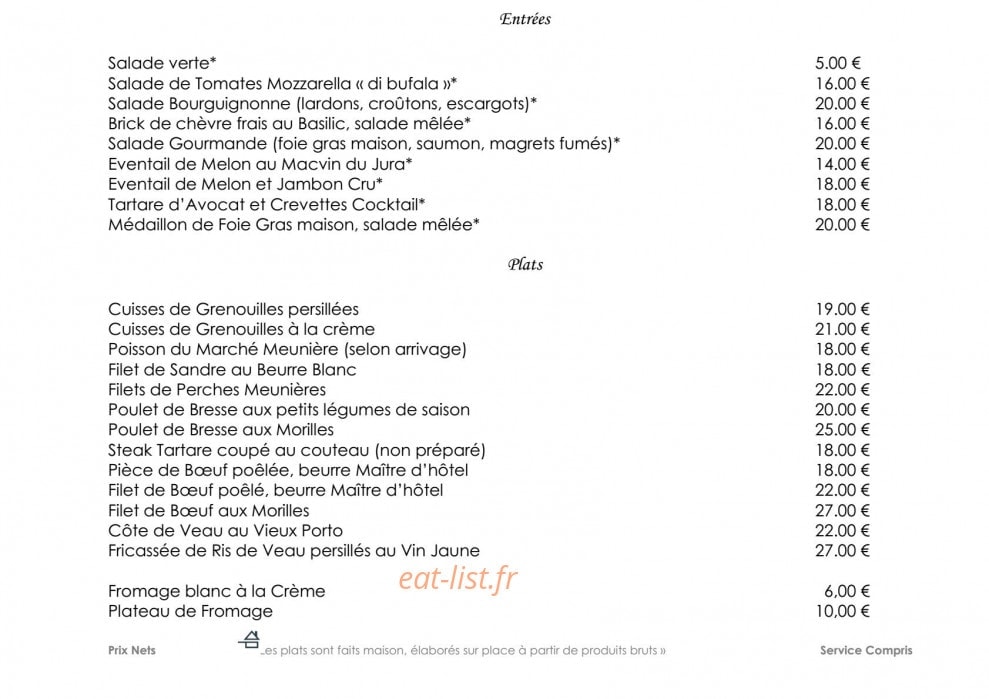 Le Saint Germain — carte page 1