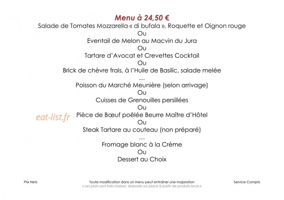 Le Saint Germain — carte page 2