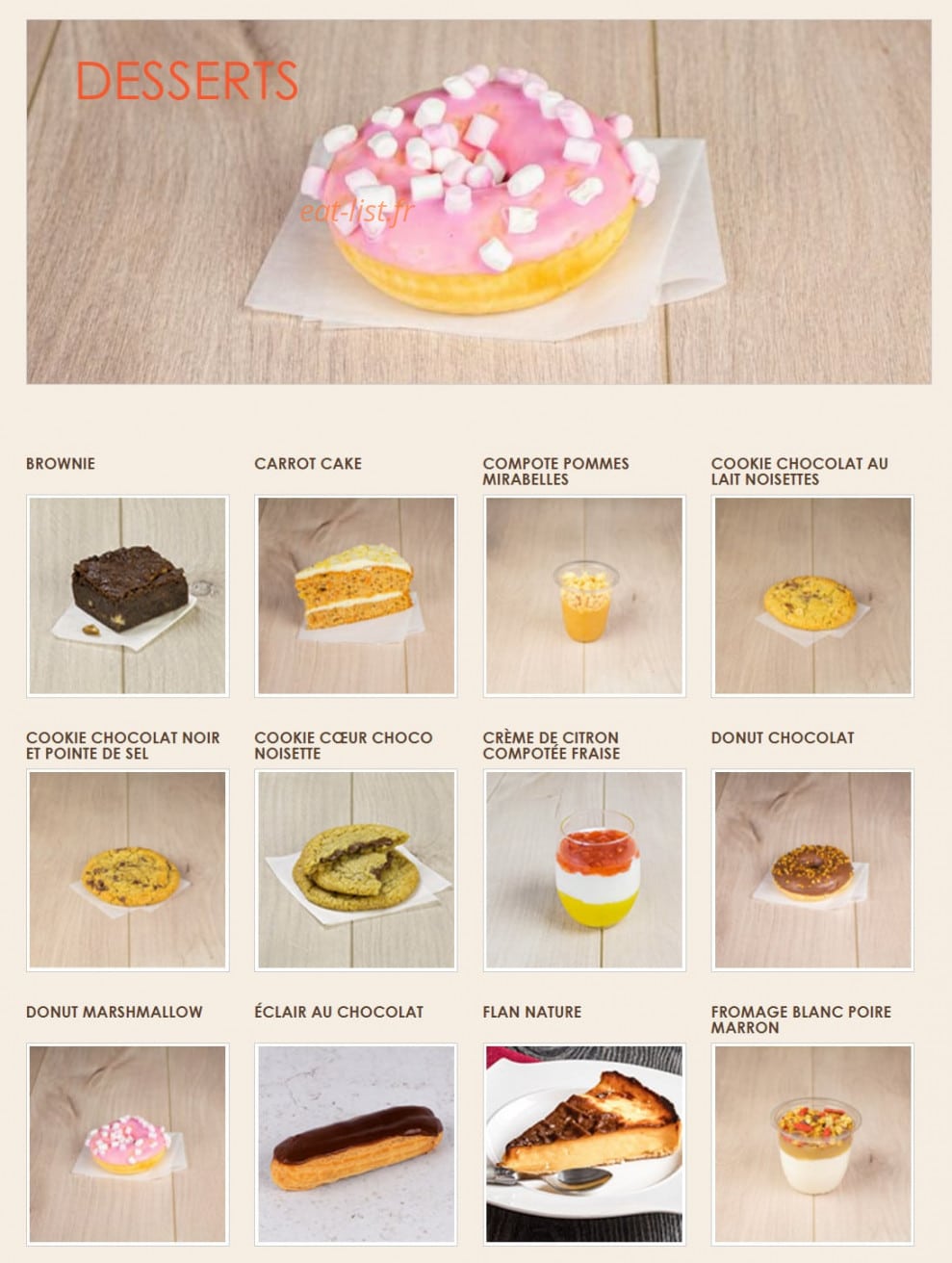 La Croissanterie — carte page 6
