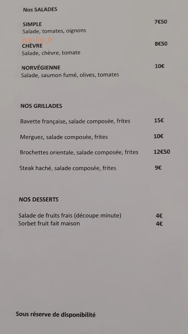 You cuiSine — carte page 2