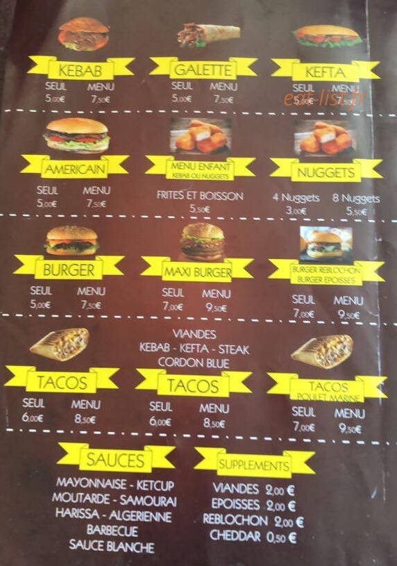 Délice Pizza — carte page 4
