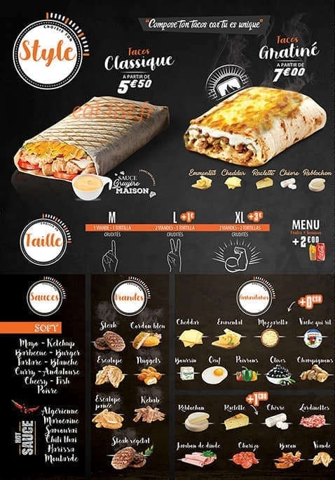 Tacos Time — carte page 3