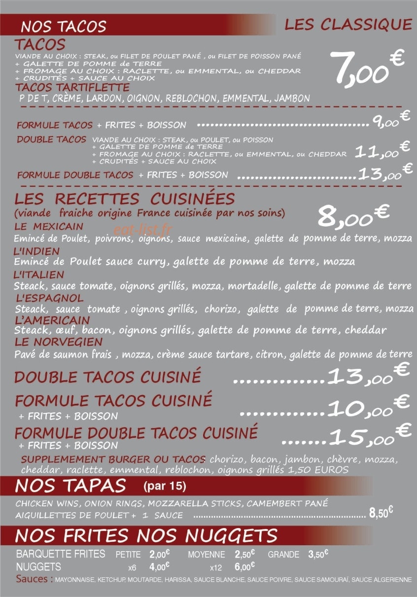 L’atelier gourmand — carte page 3